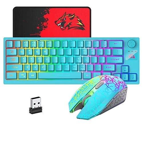 ZIYOU LANG Wireless Keyboard and Mouse Set, 2.4G Cordless USB Keyboard and - Image 2 of 4