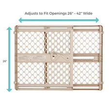 Toddleroo by North States Supergate Ergo Child Gate, Baby Gate for Stairs and Do