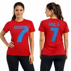 Seven MILA and SHIRO SEVEN FIGHT T-Shirt All Sizes 100% Cotton Red Color