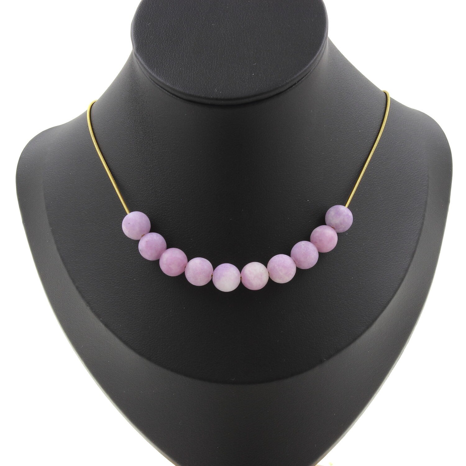 Collier perles Mica violet mat pour sublimer vos tenues de bureau