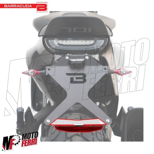 MF4506 Catadritto catarifrangente per Portatarga Moto Barracuda Universale - Foto 2 di 6