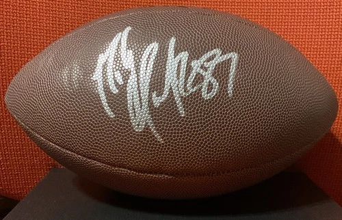 Rob Gronkowski Signed Wilson NFL Football Player Hologram Authentic