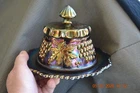 Northwood Grape & Cable butter dish-----amethyst