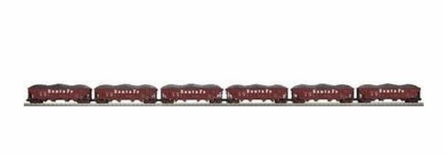 MTH PREMIER 20-97058 SANTA FE 4 BAHÍAS TOLVA DE CARBÓN JUEGO DE 6 CARROS ESCALA CARGA C-8 | Zustand: Used