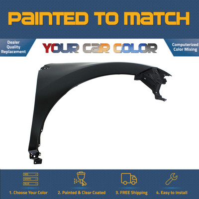 For 2009-2014 NISSAN MURANO, Right Fender (Passenger Side) Painted to Match