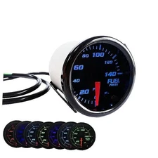 2-1/16" 52mm Fuel Press Gauge Tinted 7 Color 0-140 PSI Fuel Pressure Gauge Kit 