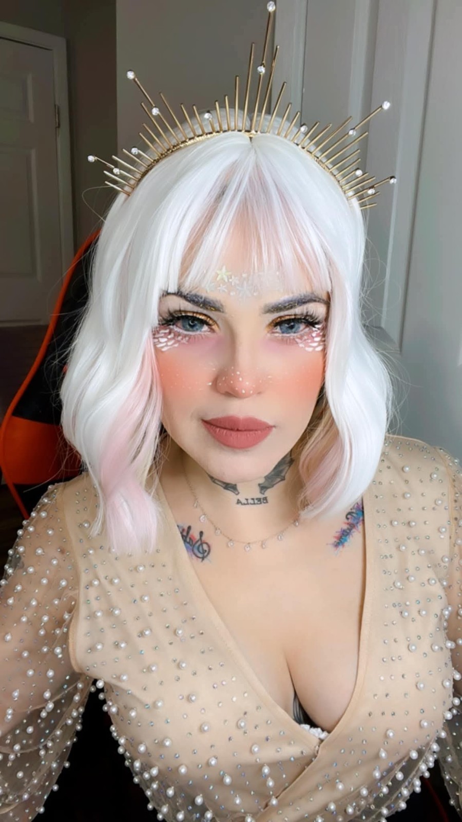 Diadema Con Brillos Accesorio Para Disfraz De Angel Halloween