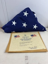 U.S. Flag Flown Over The U.S. Capitol Building on 10.12.89 w/ Documentation 8x5’