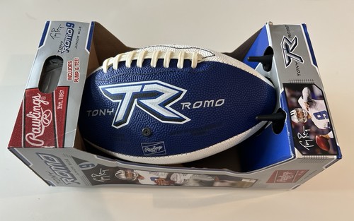 New Rawlings Tony Romo #9 Dallas Cowboys Junior Size Football w/ Pump & Tee - Picture 2 of 2