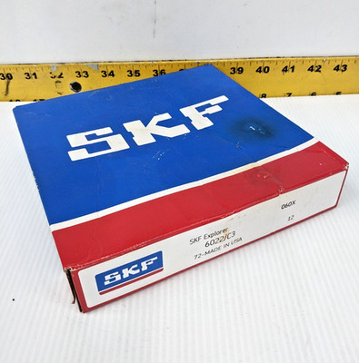 New SKF Deep Groove Ball Bearing 110 mm Bore 170 mm Outside Diameter  6022/C3