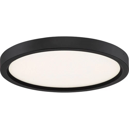 Outskirts - 16W LED Flush Mount-1 Inch Tall and 11 Inch Wide-Earth Black Finish - Picture 9 of 12