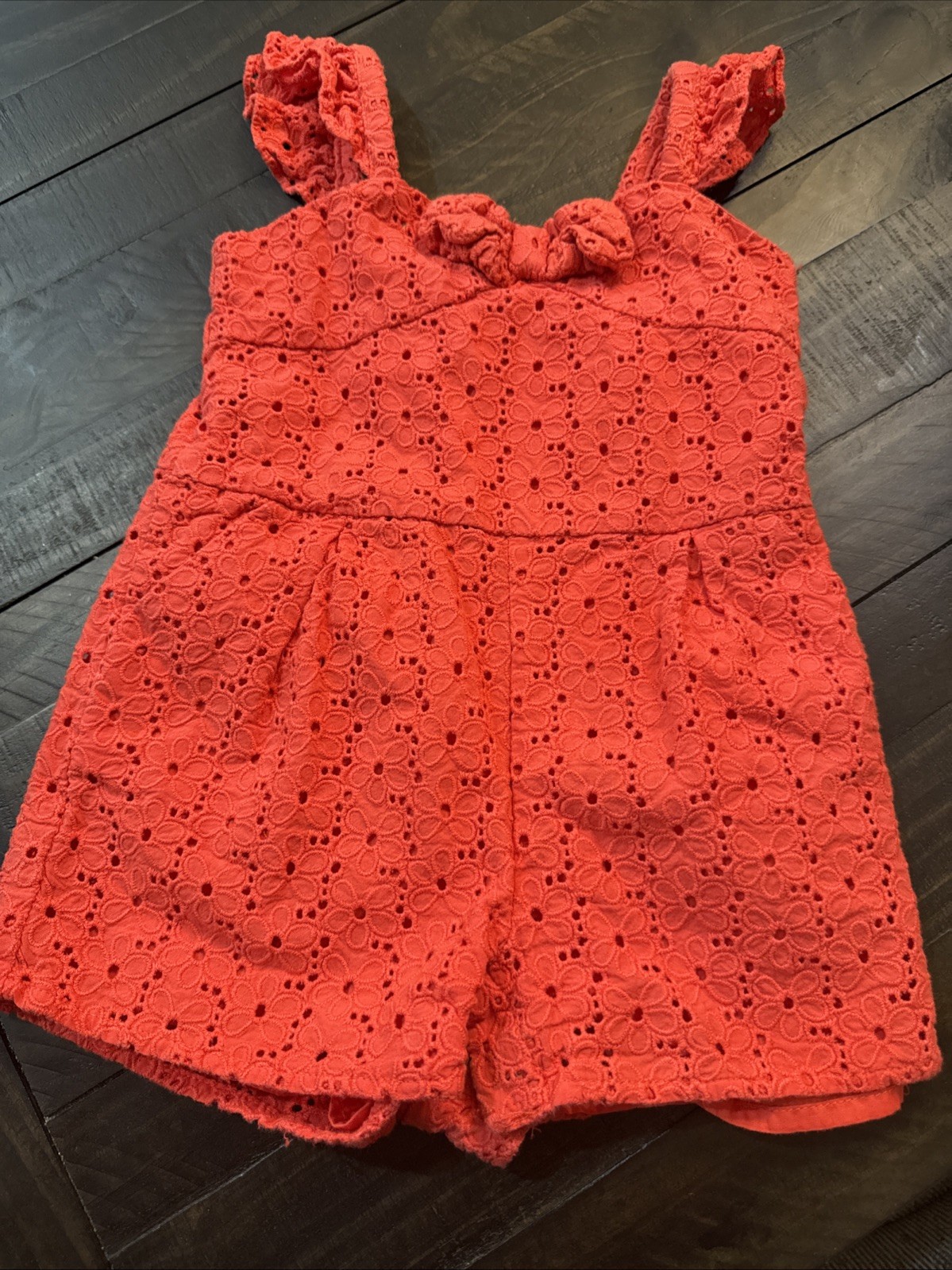 Janie and Jack Girls' Red Jumpsuit 12-18 Months