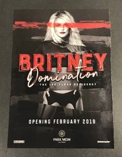 Britney Spears DOMINATION Las Vegas 1-Sided 7.5 x 10.5" Color Magazine Ad Clip