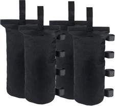 Heavy Duty Weight Bags(150LBS) for Pop up Tent, Set of 4, Black(Without Sand)