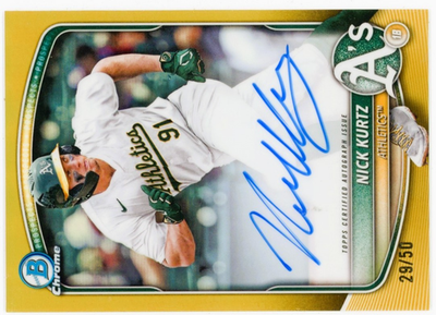 TOPPS MLBカード BOWMAN CHROME PROSPECT AUTOGRAPHS GOLD REFRACTORS FRANCISCO MEJIA 41/50 #CPA-FM 送料無料 中古 IT1 TOPPS MLBカード BOWMAN CHROME PROSPECT AUTOGRAPHS GOLD