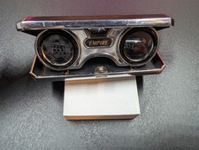 VINTAGE EMPIRE 2.5 X SPORT GLASS FOLDING BINOCULARS BEIGE MODEL NO.232