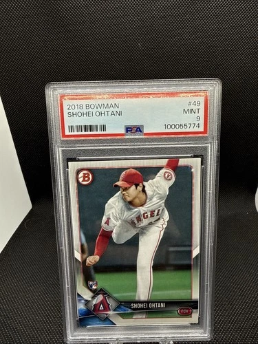 2018 Bowman Shohei Ohtani #49 Rookie PSA 9 Angels Dodgers