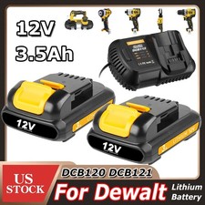 1-4Pack For DEWALT DCB120 12V 12 Volt MAX Lithium-Ion Battery DCB122-2 DCB126-2