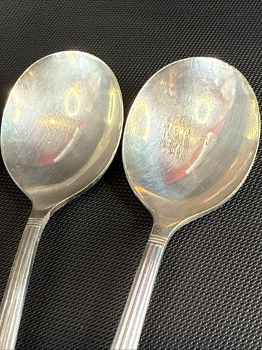 Oneida Community Coronation Silverplate 6 7/8”Soup Gumbo Spoon Set Of 7 - Picture 5 of 11
