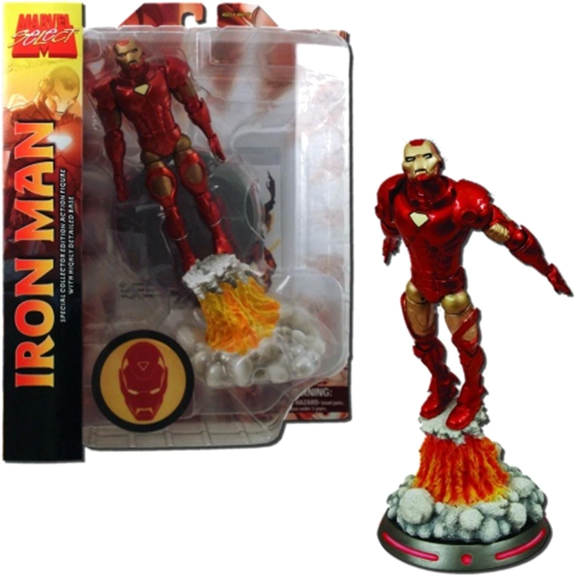DIAMOND SELECT Figura de acción articulada MARVEL SELECT IRON MAN 18 CM
