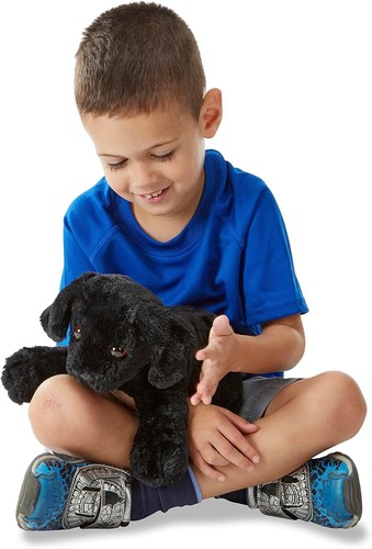 NWT Melissa & Doug Benson Black Lab Puppy Dog 10" Plush Stuffed Animal Labrador - Picture 7 of 10