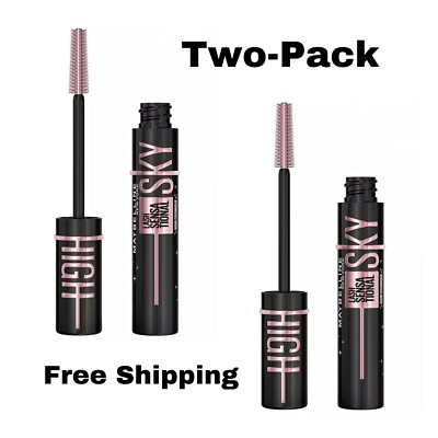 Maybelline # 799 Lash Sensational Sky High Washable Mascara COSMIC BLACK 2-Pack