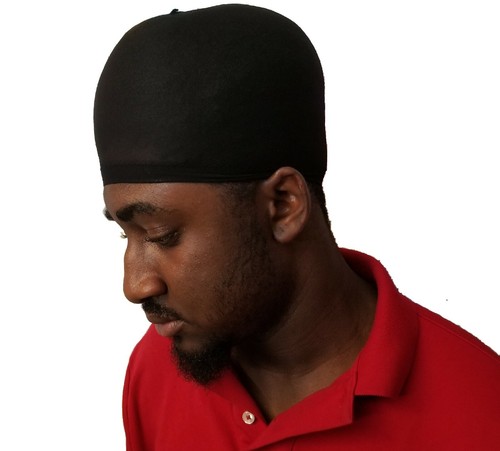 6 Stk. Black Wave Caps Du Rag Hip Hop Rasta Stocking Cap Dome Wave oder Braids Cap - Bild 5 von 5