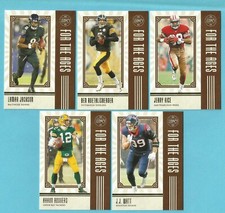 2020 Legacy Football Jackson Rodgers Rice Roethlisberger For the Ages Lot (x5)
