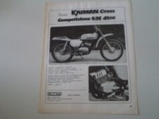advertising Pubblicità 1971 MOTO CIMATTI KAIMAN CROSS 50 COMPETIZIONE