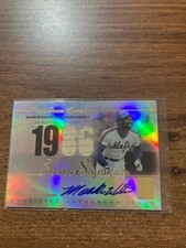 2003 Topps Tribute World Series Mookie Wilson 1986 Autograph Bat Mets