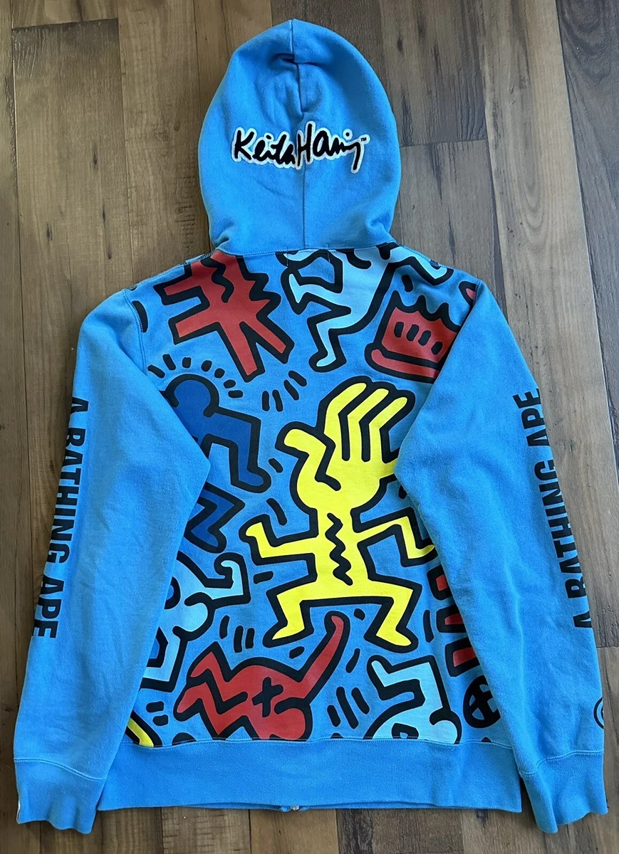 Bape x keith haring hoodie hotsell