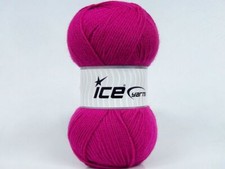 4-Skein Lot Gonca Yarn Light Acrylics 4x100g/300m Light Fuchsia