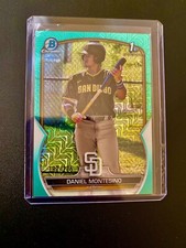 2023 Bowman Chrome Aqua Mojo Refractor Daniel Montesino 182/225
