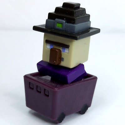 Minecraft Mini-Figures Series 7 1'' Rolling Witch in Minecart Mojang
