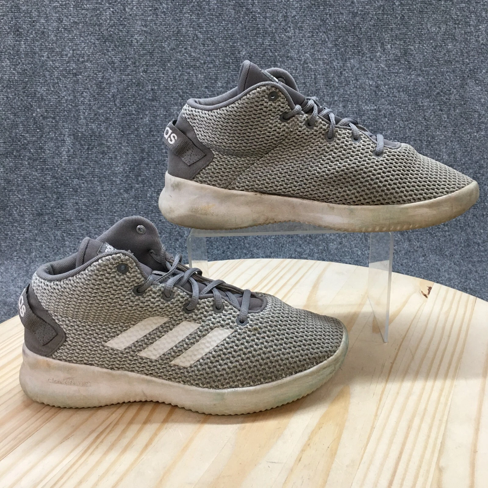 Scarpe Adidas Youth 7 Cloudfoam Refresh Mid J sneakers sportive AQ1667 grigio rete