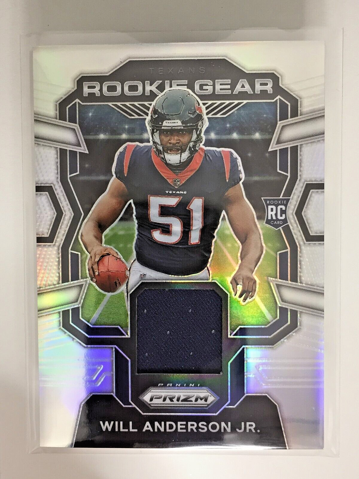 2023 Prizm Will Anderson Jr. RC Rookie Gear Silver Prizm