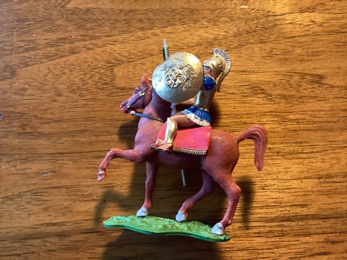 Roman Equestrian Soldier Miniature, Similar to Britains, VG Cond - Picture 3 of 3