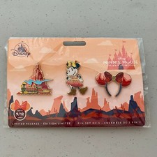 Minnie Mouse The Main Attraction Pin Set Big Thunder Mountain Railroad Limited