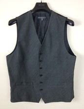  498 Brand New John Varvatos Collection Abstract Pattern Button Vest EU50 US40