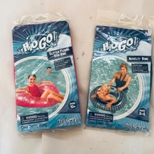 Swim Rings Inflatable Swimming Pool Ages 3-6 & 10+ Lot Of 2 Swimming Tube New