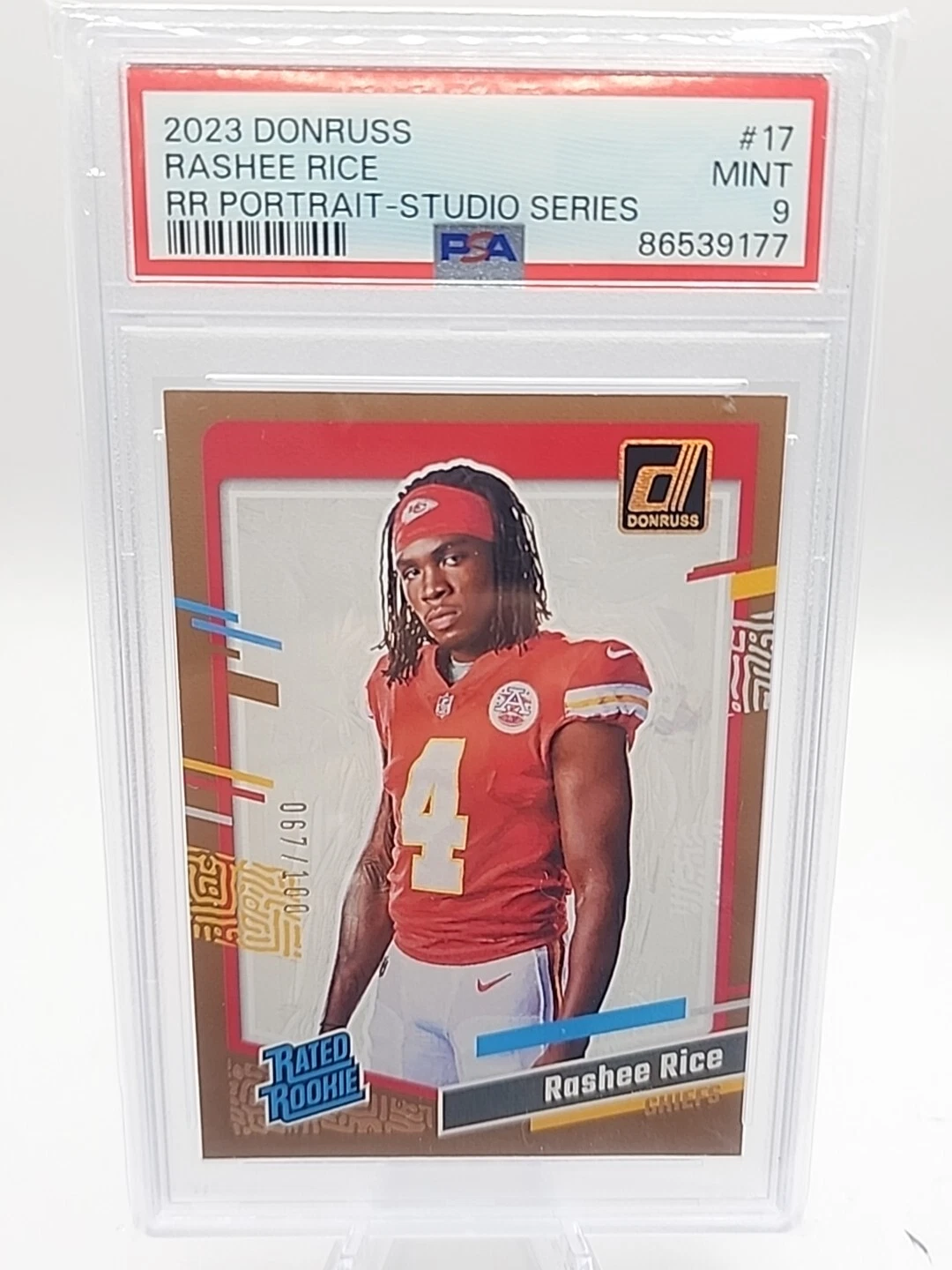 Rashee Rice Panini Donruss Rated Rookies Portrait #17 Studio Series