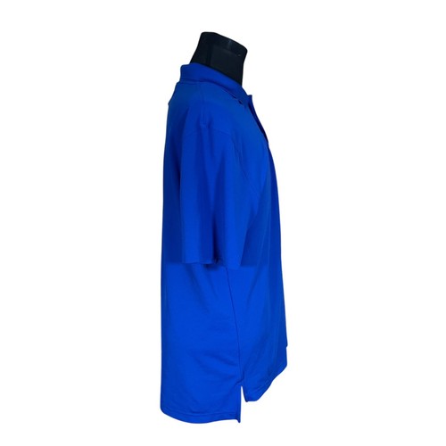 Polo Under Armour uomo blu sciolta Heatgear manica corta grande striscione - Foto 7 di 8