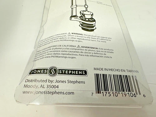 NEW Jones Stephens Heavy Duty Tank Trip Lever Brass Arm W/ Metal Spud Bronze 8" - Picture 4 of 4