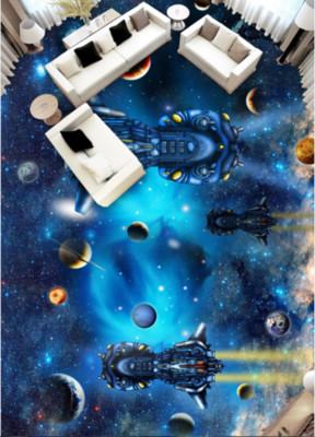3D Planet Blue 73 Floor WallPaper Murals Wall Print Decal AJ WALLPAPER US Carly