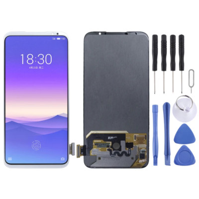 For Meizu 16S LCD Display Touch Screen Digitizer Full Assembly Replacement White