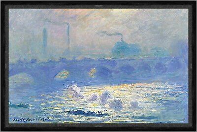 Waterloo Bridge Claude Monet England London Themse Fluss Bauwerke Faks_B 01289