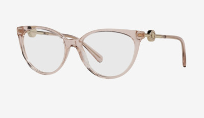 Versace VE3298B 5339 55mm Eyeglass Frame Transparent Pink w/Demo