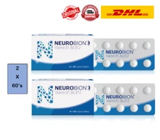 2X 60's Neurobion Vitamin B Complex B1, B6, B12 for Nerve Relief & Numbness