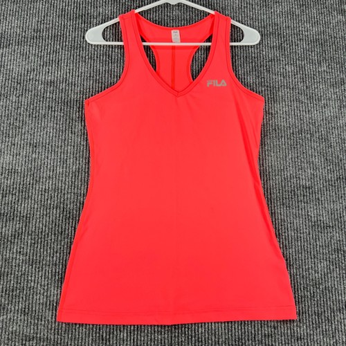 FILA Tank Top Shirt Womens Medium Pink Sleeveless Activewear Workout Gym Run - Picture 2 of 10