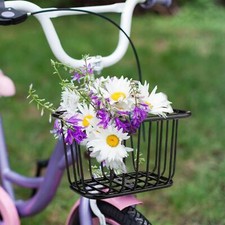 Metal bikes Front Basket Detachable Container Pet Carrier Multifunction for Bike